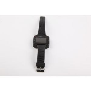 Customize cheap wireless alphanumeric wrist watch and button pager system used