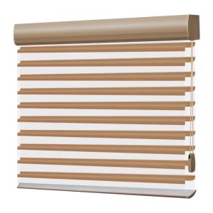 Light control Blackout Material double layer beige Horizontal Shangri-la blind