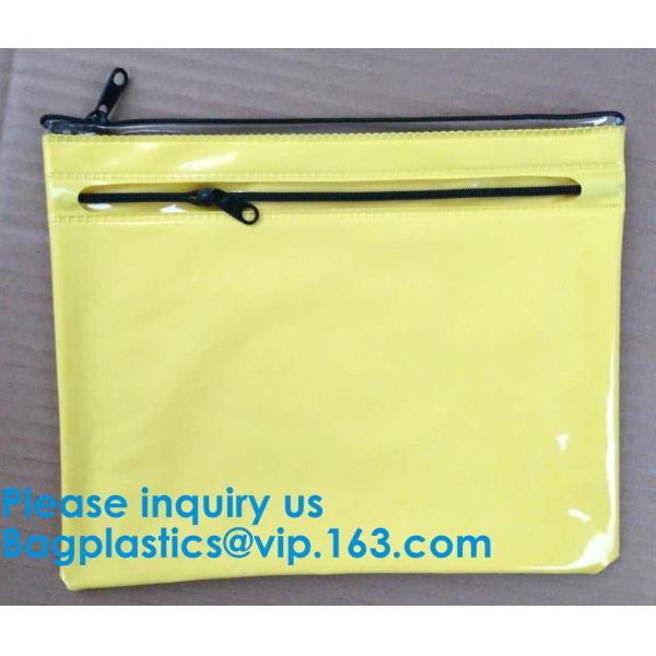 Custom Made Clear Plastic Vinyl Pvc A4 File Bag With Slider k,Vinyl PVC Bags