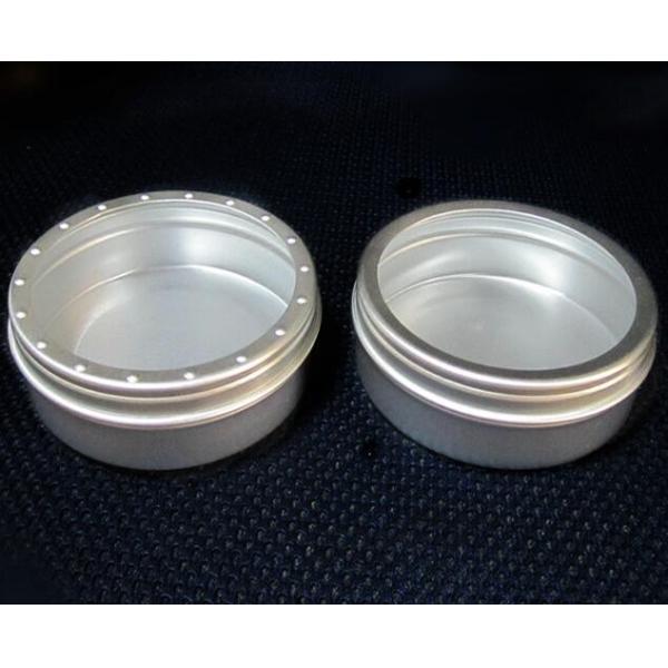 Aluminum Round Cosmetic Packaging/Cream Jars With Press Cap in Trapdoor-100G &