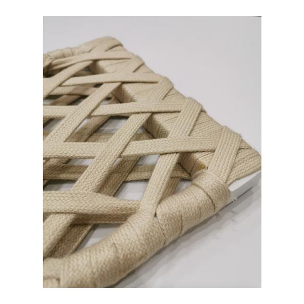 Light Color Polyester Braided Rope For Outdoor Lounge Sofa / Garden Furniture