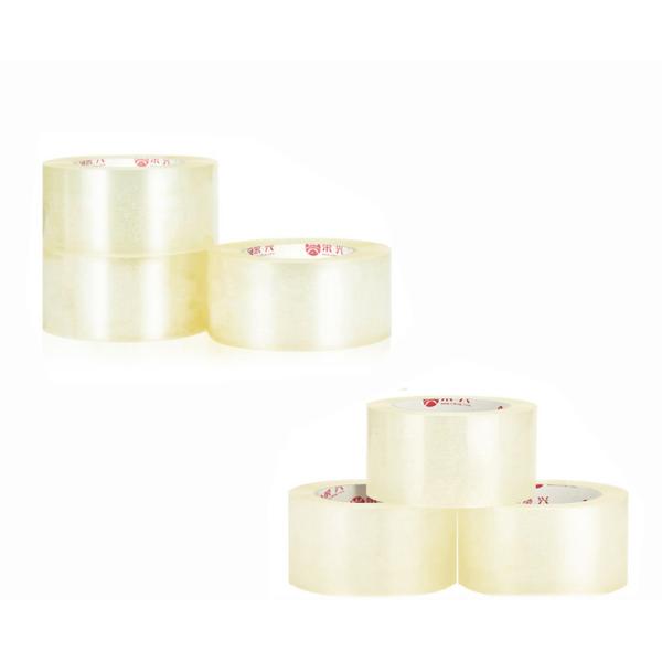 Custom Printed Crystal Clear Tape , Self Adhesive Transparent Waterproof Tape