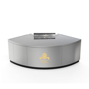 Fan-shaped Teppanyaki Grill Table Custom Size 2300x990x800mm