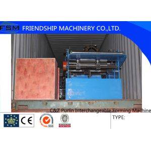 Cheap Automatic Steel C Z Purlin Roll Forming Machine With PLC Control System for sale