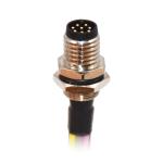 2 3 4 5 Pin M8 Circular Connector Sensor Plug IP67 Panel Front Mount Socket