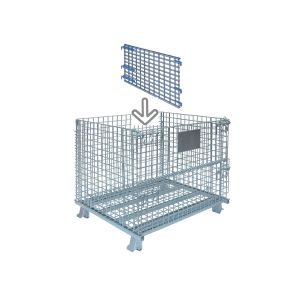 Cheap Assembled Collapsible Wire Containers Indoor Use 29 Inch Long 35 Inch High for sale