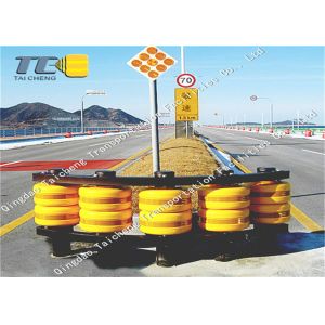 Cheap EVA PU Material Traffic Safety Roller Barrier Highway Rotary Crash for sale