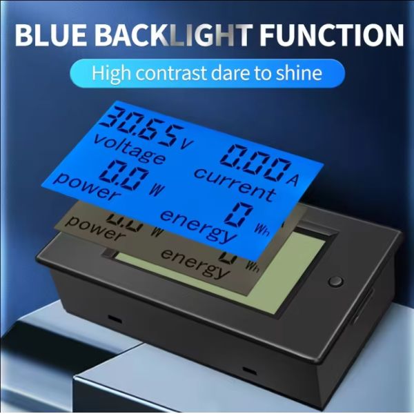 LCD DC Digital Display Multi Function Voltage Current Power Meter Voltmeter Power Display