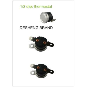 Mini KSD301 Thermostat 16A / 250V 1/2 Disc Thermal Cutout For Cooker , Dish