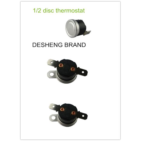 Mini KSD301 Thermostat 16A / 250V 1/2 Disc Thermal Cutout For Cooker , Dish