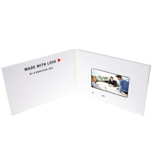 Personalized Video Message Greeting Card in Customized Style for A4 or