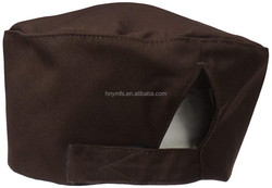 Breathable Mesh Adjustable Chef Hat Cap Polyester Cotton Material