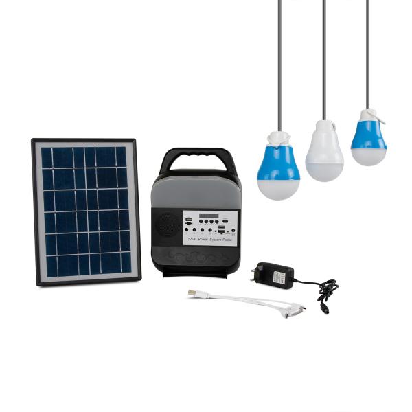 Quality 6000mAh Portable Solar Cell Light Indoor With Press Button Control 17.1*8*25cm wholesale