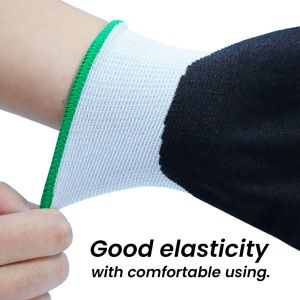 Versatile 18 Gauge Cut Resistant Work Gloves Nitrile Coating Touchscreen Safety