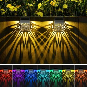 Constant Bright Solar Fence Light RGB Model Rectangle Solar Powered