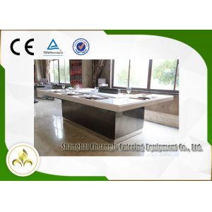 Electric Teppanyaki Hibachi Grill table with sunken air inlet design