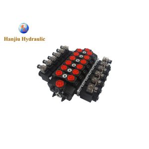 HSSD8DC 6 Spool Solenoid Directional Hydraulic Control Valve Fit For Agriculture