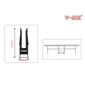 Blue Top Foldable Table Tennis Table Indoor Standard Size With 16mm Table