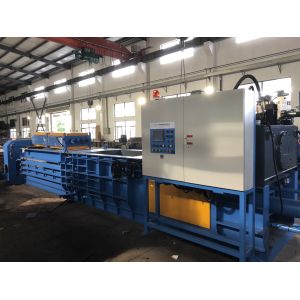 Plastic horizontal waste straw baler/compactor machine