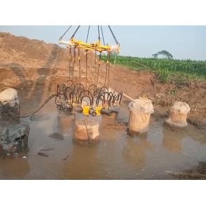 30MPa 280kN concrete Hydraulic Pile Breaker , cropper foundation pile machine