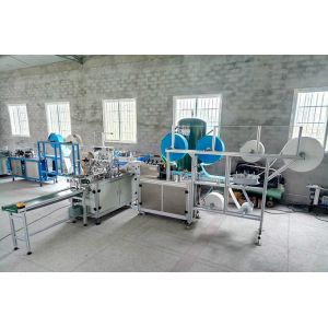 220v Disposable Non Woven Mask Making Machine One Year Warranty