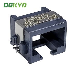 Single Port Sinking Plate 8.6 RJ45 Ethernet Connector SMD Interface Half Package