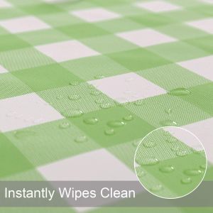 Square Green Disposable Tablecloth