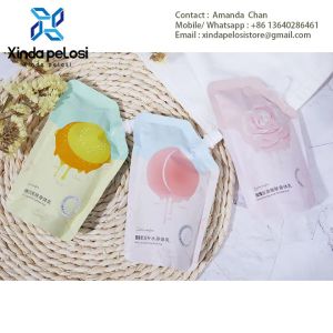 Convenient To Take Along Printed Stand Up Pouches For Skin Care Private Body