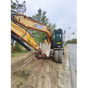 Used Sany SY155W-9 Excavator in with 0.58 Bucket Capacity and 13500 KG Machine