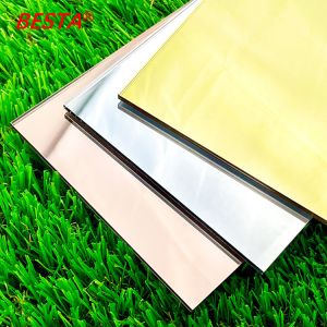Multicolor Mirrored Acrylic Sheets For Laser Cutting Abrasion Resistance