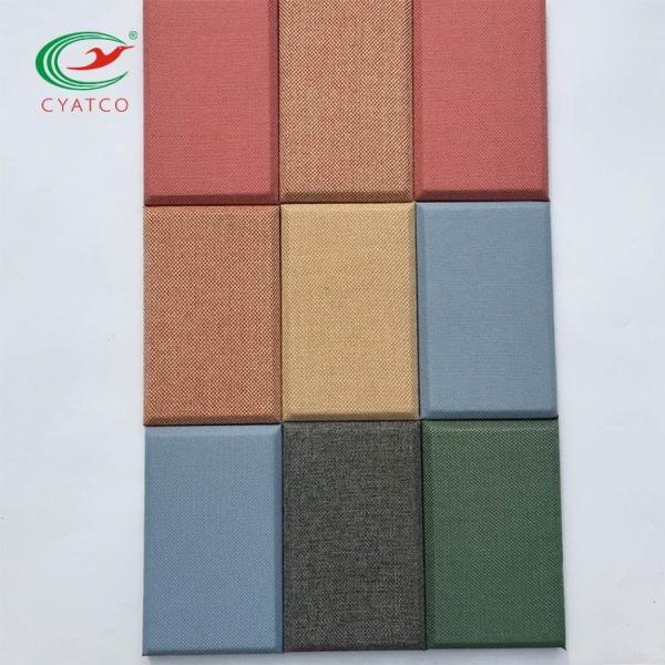 Fiberglass Sound Acoustic Panel Fabric Covering Mildewproof Practical