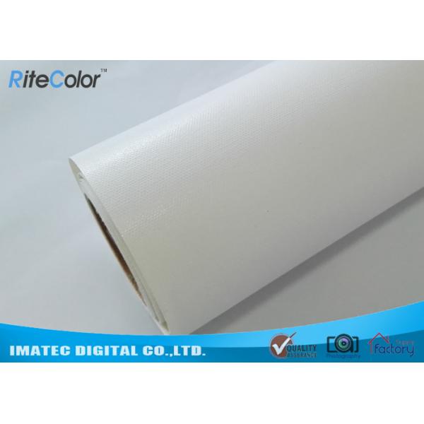 Quality 360Gsm / Sqm Glossy Art Canvas Rolls Poly - Cotton For Eco Solvent Printer wholesale