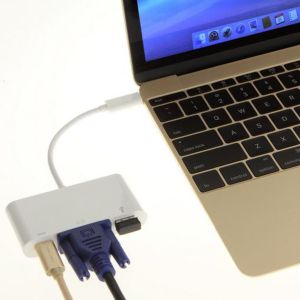 USB 3.1 type C to VGA Monitor USB 3.0 Type C Female Charger Adapter Converter