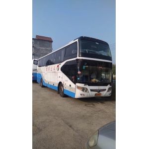 YUTONG Band Used Coach Bus 2013 Year With A/C / Diesel Weichai 336hp Engine