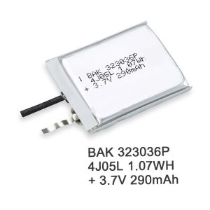 Small Li Pol Battery Rechargeable Li Ion Battery 323036P 3.7V 290mAh