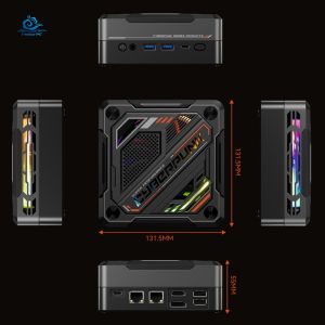Dual 2.5G Ethernet AMD Gaming Computer With M2 SSD And WiFi Supports 4K HD