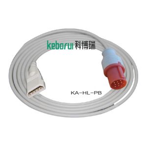 China IBP adapter cable compatible for GE-Hellige monitor to PVB transducer on sale