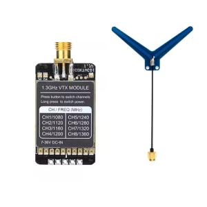 Cheap Wholesale VIDEO TRANSMITTER 1.3G 1.2G 8CH 800MW Audio Video FPV Transmitter Receiver Module 7-36V for RC FPV Long Range Airplane for sale