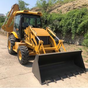 Cheap 2.5 Ton 4WD Backhoe Loader with Quancheng Hydraulic Pump and Chuanye Hydraulic Cylinder for sale