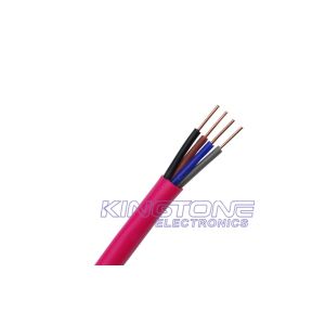 Low Smoke PVC Jacket Fire Resistance Cable Unshielded 4 Core 0.75mm2 FRLS Level