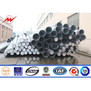 NEA NGCP Galvanized Steel Pole Meralco Shockproof Hot Dip For Power Transmission