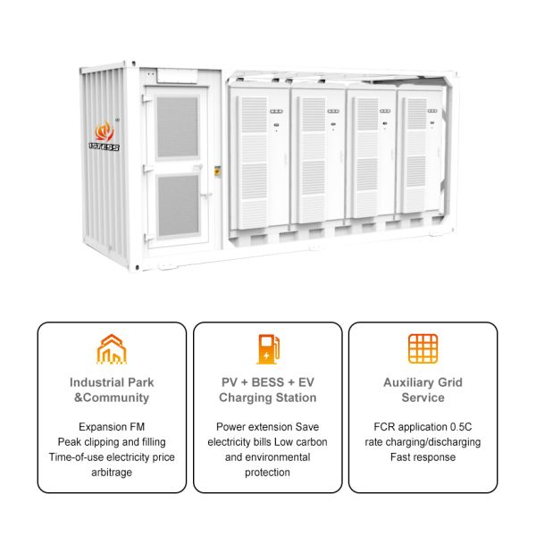 Container BESS Solar Battery Energy Storage Lithium System 1 MWH LifePO4 Battery Energy Storage System Container