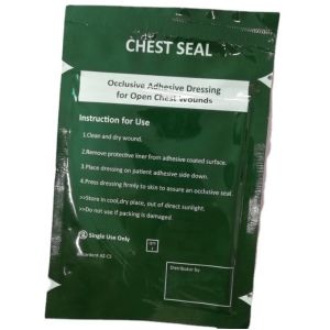 Army Ifak Chest Seal Bandages Occlusive Dressing Emergency First Aid Wound