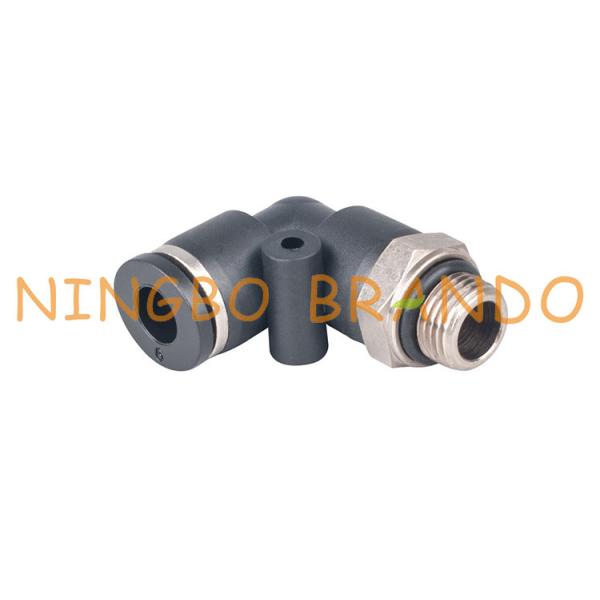 Quality 1/8'' 6mm Male Elbow Push In Quick Connect Pneumatic Hose Fittings wholesale