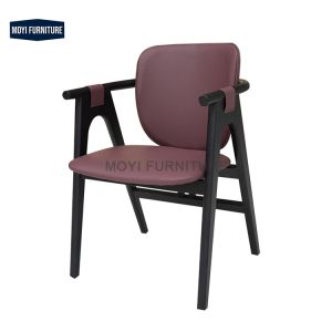 China Wooden Foam Fabric Dining Chair Solid Wood Backrest MDF Panel Modern Chinese Style Ideal Home Hotel Model Room Furniture on sale