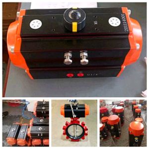 Hard Anodized Aluminum Rack And Pinion Pneumatic Actuator Rotary Valve Actuator