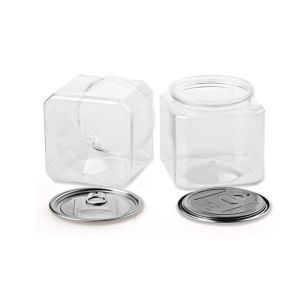 China Square PET Tube Packaging , Easy Open Clear Plastic Packaging Tubes on sale