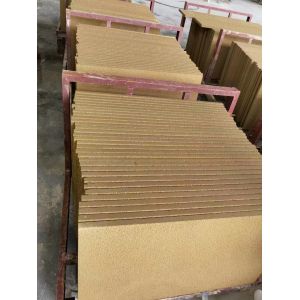 Bush Hammered Outdoor Natural Sandstone Tiles 457x457x12mm Customized