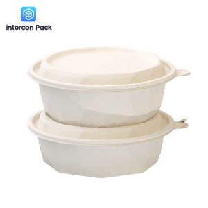 Food Packaging Eco Friendly Disposable Lunch Boxes Degradable Customized Size