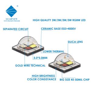 Ceramic 6000-7000k 5050 SMD LED Chips For Torch And Stage Light